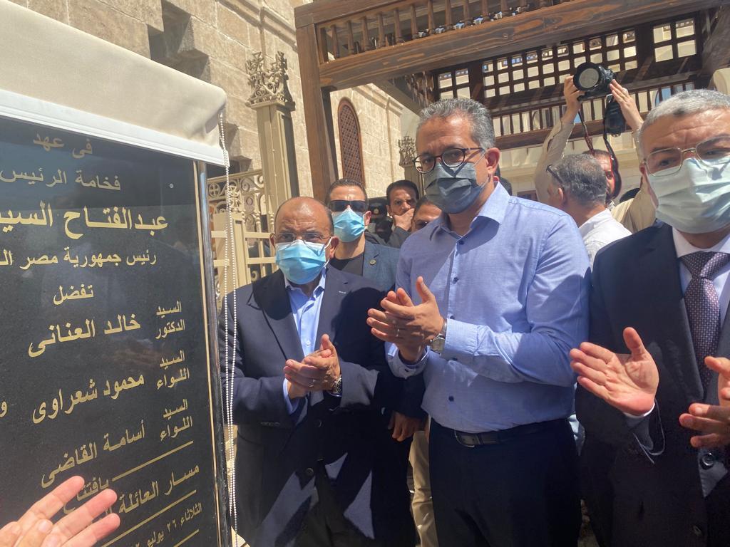 وزيرا التنمية المحلية والسياحة والآثار ومحافظ المنيا يفتتحون أعمال تطوير مسار العائلة المقدسة بدير جبل الطير بمركز سمالوط 