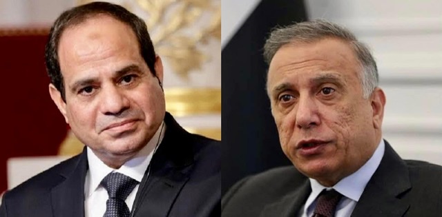 السيسي يجري اتصالا هاتفيًا بالكاظمي لمتابعة تطورات الأحداث العراقية