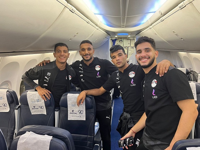 مصر للطيران تسير رحلة خاصة لنقل المنتخب الأوليمبي لكرة القدم الي إسواتيني

