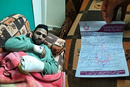 دفع ثمن شهامته.. تفاصيل التعدي على شاب وقطع اوتار يده في البدرشين
