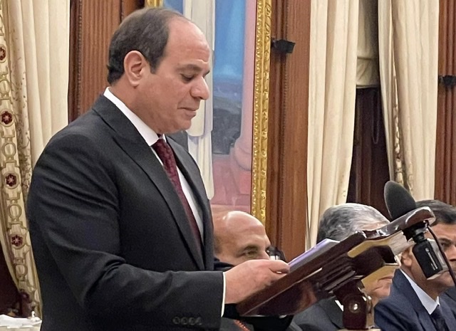 كلمة الرئيس السيسي خلال مأدبة العشاء  بالقصر الجمهوري الهندي