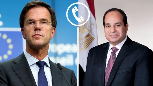 السيسي ورئيس وزراء هولندا يؤكدان خطورة النزاع الفلسطيني الإسرائيلي على حياة المدنيين
