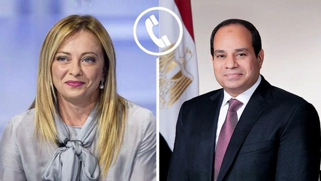 السيسي وميلوني يتوفقان هاتفيًا لتعزيز الجهود الدولية والإقليمية  لوقف التصعيد بقطاع غزة