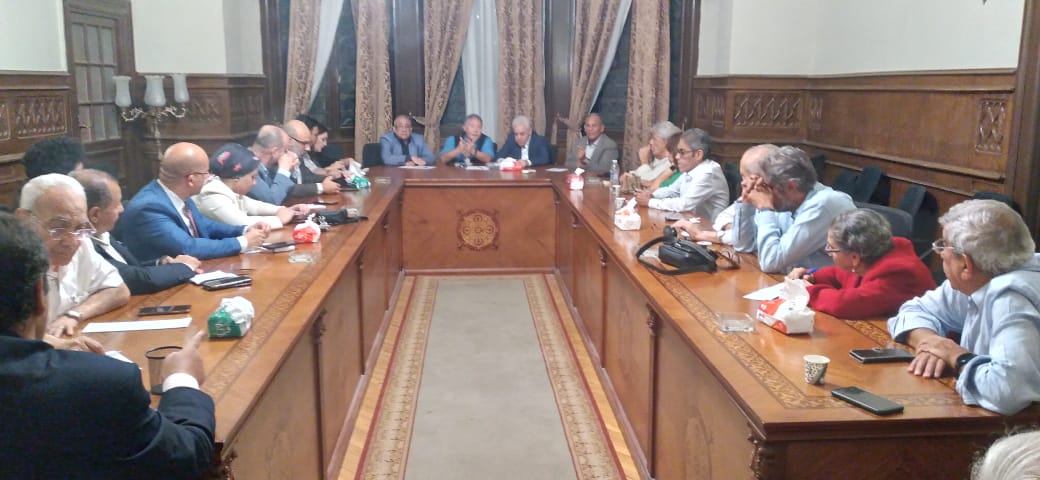 بالصور..الحركة المدنية تجتمع لمناقشة تطورات ملف الانتخابات الرئاسية وما يحدث في غزة 