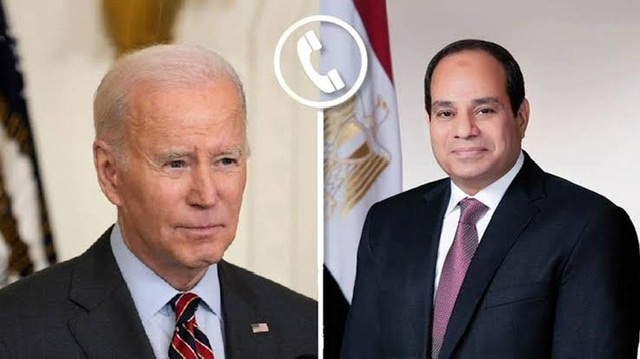 السيسي وبايدن يتفقان على إدخال المساعدات إلى غزة  عبر معبر رفح بشكل مستدام
