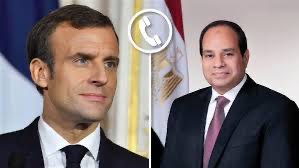 السيسي وماكرون يبحثان هاتفيًا جهود احتواء التصعيد العسكري في قطاع غزة