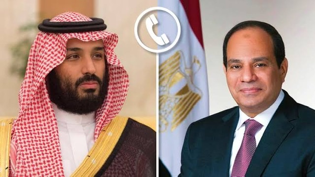 السيسي وبن سلمان يؤكدان ضرورة التنسيق بينهما لتأكيد الرؤية العربية بشأن القضية الفلسطينية