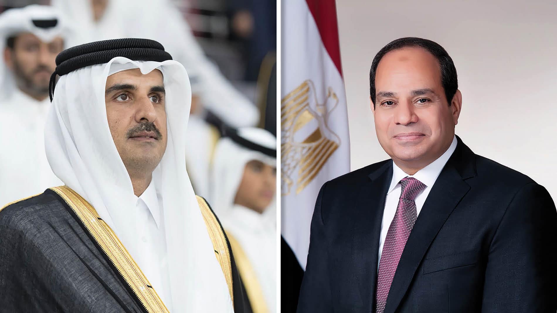 السيسي وتميم يؤكدان استمرار التشاور من أجل وقف التصعيد قطاع غزة