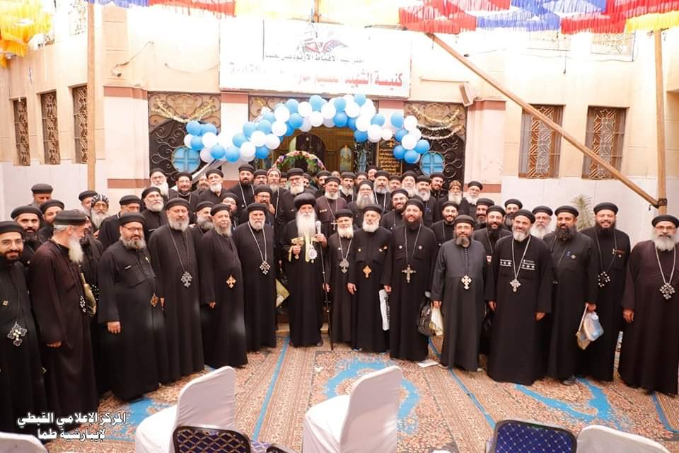 تدشين كنيسة مار جرجس بالقاوية بإيبارشية طما 
