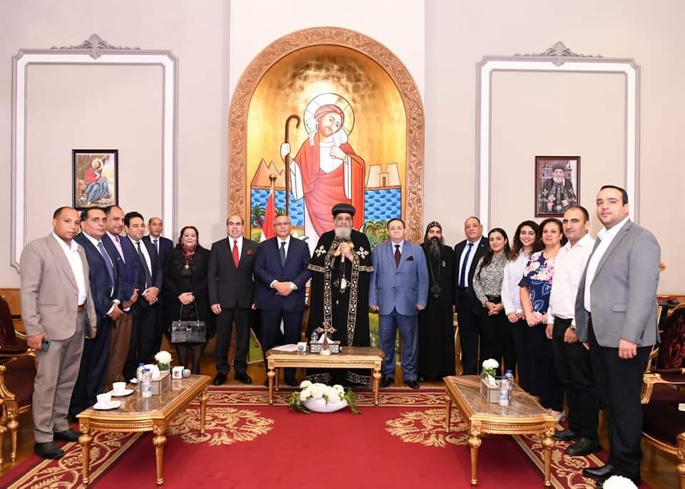 البابا تواضروس يستقبل المرشح الرئاسي 
