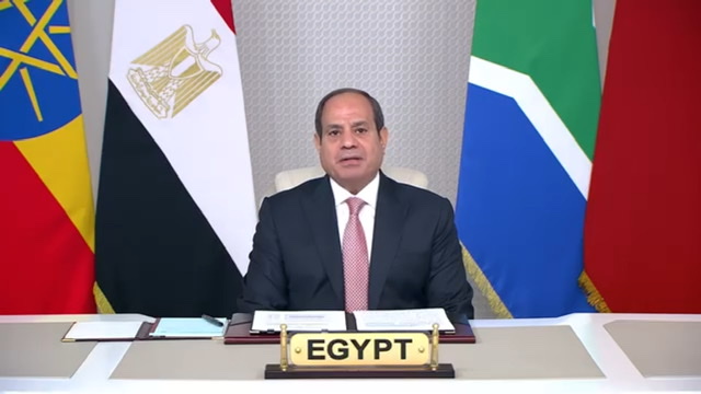 بيان الرئيس السيسي بمناسبة إطلاق فعاليات النسخة الثالثة لأسبوع إعادة الإعمار والتنمية بالاتحاد الأفريقي