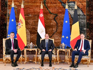 السيسي يستقبل رئيسي وزراء أسبانيا وبلجيكا لبحث الوضع في غزة