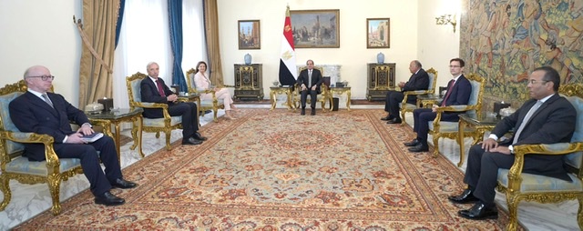 السيسي والجانبين السلوفيني والبرتغالي يؤكدون الرفض القاطع لتهجير أهالي غزة من أراضيهم