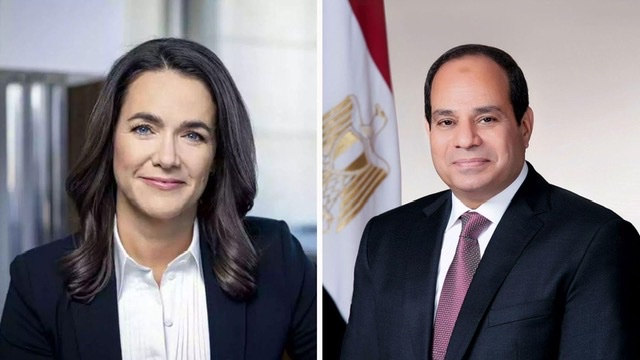 الرئيس السيسي يستقبل رئيسة المجر في قصر الاتحادية 
