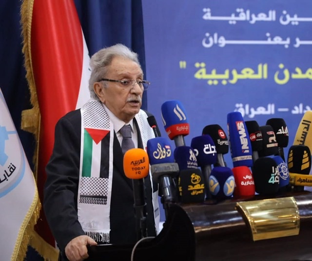 الحديثى : المهندسين العرب يبحث إعادة إعمار غزة
