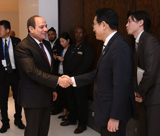 السيسي وكيشيدا يشددان على رفض مصر واليابان للتهجير القسري للفلسطينيين بأي شكل أو صورة