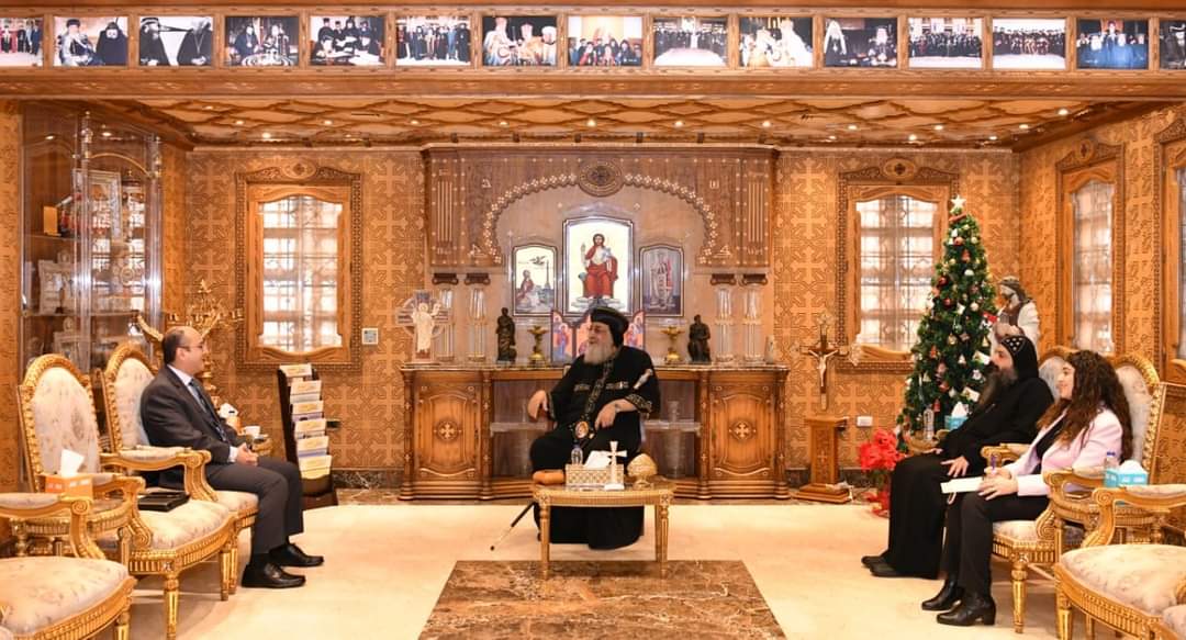 البابا تواضروس يستقبل سفير مصر الجديد في إندونيسيا