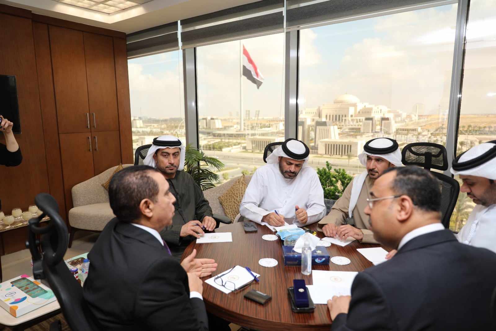 وزير العدل يستقبل وفدا قضائيا من دولة الامارات العربية المتحدة

