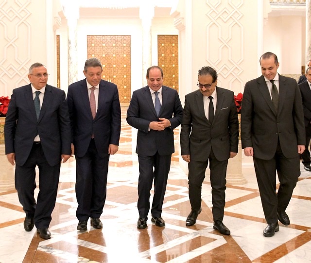 الرئيس السيسي يتستقبل مرشحي الرئاسة الذين خاضوا الانتخابات 