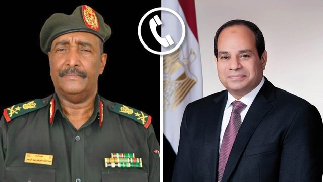 البرهان مهنئًا السيسي هاتفيًا : حريصون على استمرار النهج المثمر للعلاقات بين مصر والسودان
