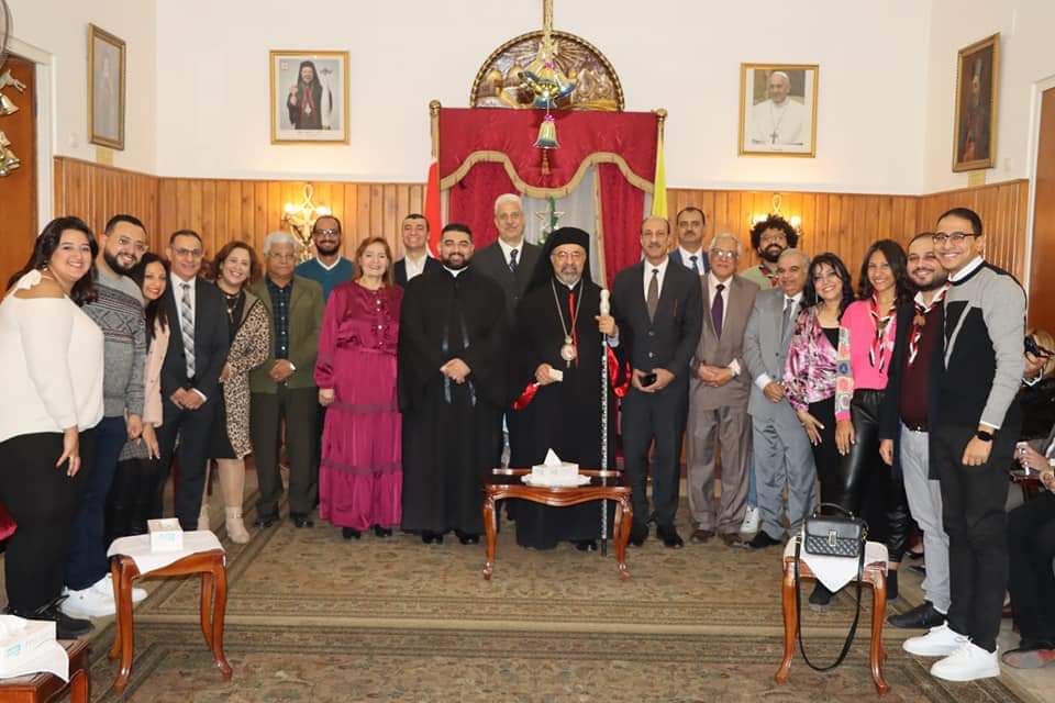 بطريرك الكاثوليك يستقبل المهنئين بعيد الميلاد المجيد