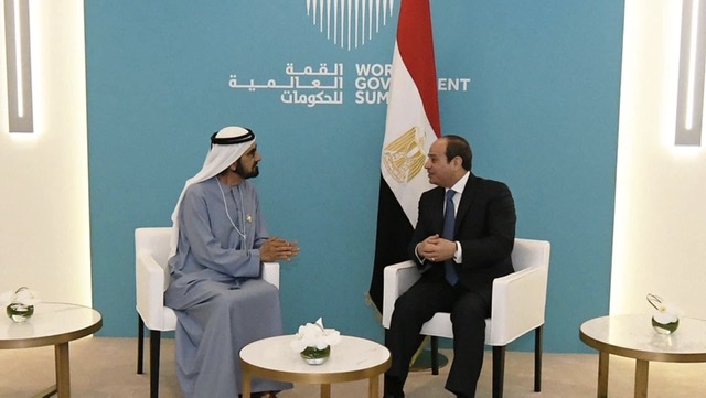 آل مكتوم : نثمن دور مصر الرائد في الدفاع عن القضايا العربية 