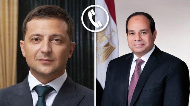 السيسي يبحث هاتفيًا مع الرئيس الأوكراني أخر تطورات الأزمة.. ويؤكد دعم مصر لتهدئة الأوضاع