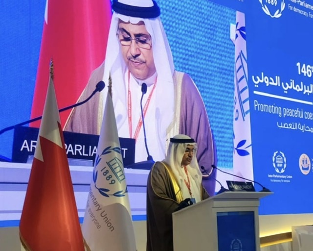 رئيس البرلمان العربي : التدخلات الإقليمية والدولية تهدد التعايش السلمي في المنطقة العربية 