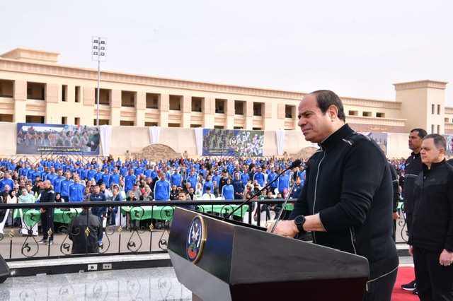 بالصور.. الرئيس السيسي يتفقد مقر أكاديمية الشرطة