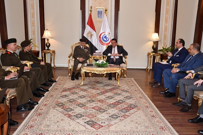 وزير الصحة يناقش مع مدير الإشارة أوجه الاستفادة من خدمات الشبكة الوطنية الموحدة للطوارئ والسلامة