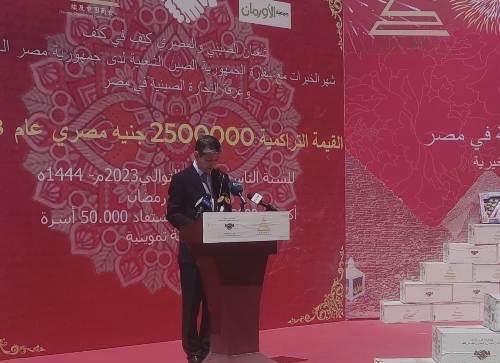 سفير الصين بالقاهرة : سنبذل  جهودا أكبر وملموسة لدعم التنمية الاقتصادية والاجتماعية بمصر