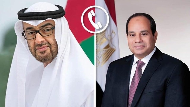 الرئيس السيسي يهنئ هاتفيًا نظيره الإماراتي بمناسبة عيد الفطر المبارك 