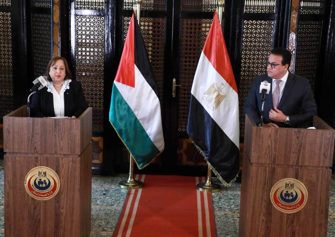 فيديو وصور.. وزير الصحة: تدريب الكوادر الفلسطينية داخل المنشآت الطبية لوزارة الصحة المصرية