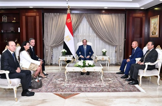 السيسي يستقبل الرئيس التنفيذي لشركة الخطوط الملاحية الفرنسية 