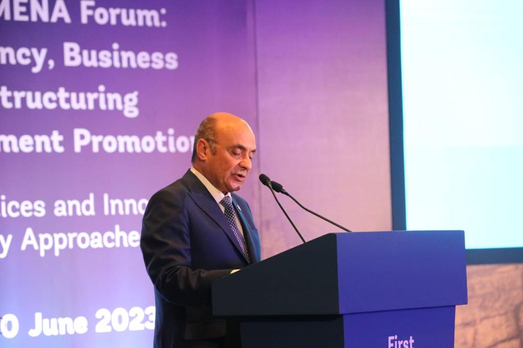 وزير العدل يفتتح المنتدى الأول لمنطقة الشرق الأوسط وشمال افريقيا لإعادة هيكلة الأعمال وتشجيع الاستثمار

