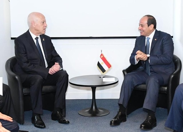 السيسي يؤكد لـ قيس سعيد دعم مصر لتونس خلال الظرف الدقيق الراهن الذي تمر به