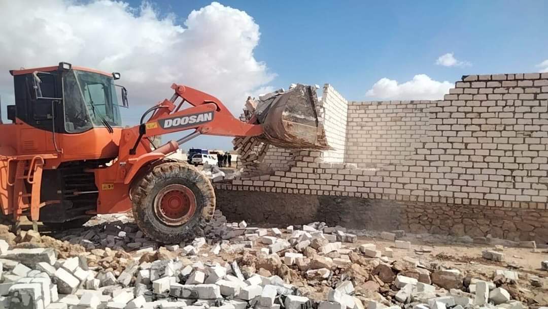  ٦ ازالات بمركزين بالمنيا ضمن الموجة ٢١ لازالة التعديات