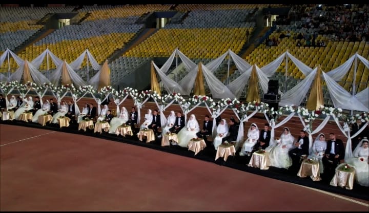المنطقة الشمالية العسكرية تنظم حفل زفاف جماعى لعدد 300 شاب وفتاة من أبناء المحافظات