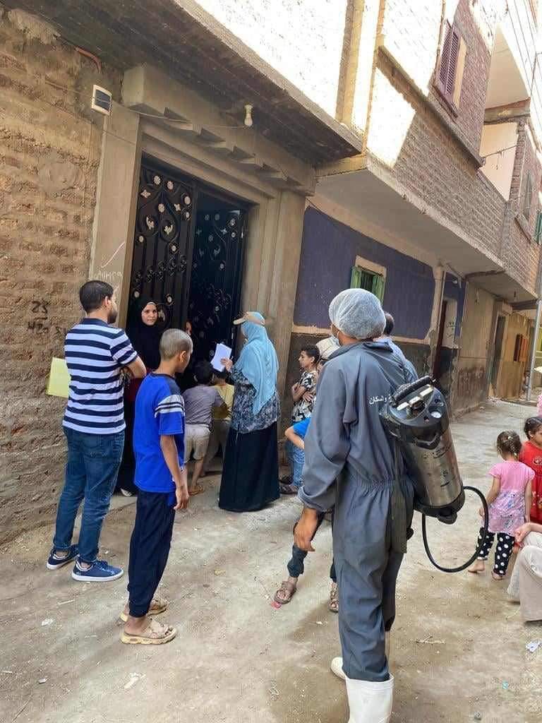 حملات مكثفة لمكافحة ناقلات ومسببات الأمراض المتوطنة خلال يوليو الماضي بالمنيا
