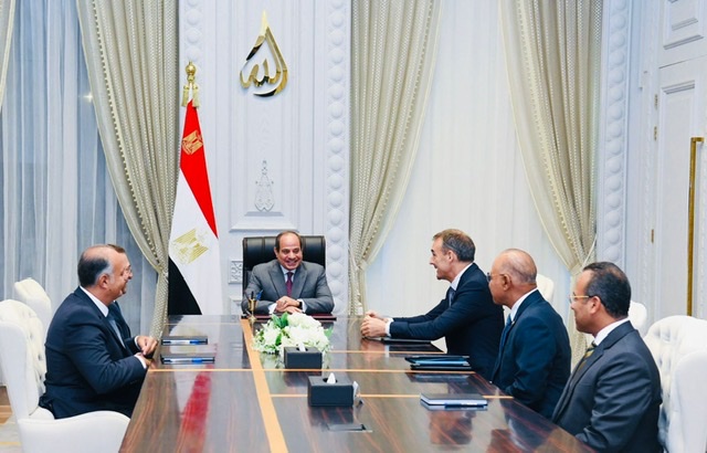 السيسي يستقبل الرئيس التنفيذي لشركة 
