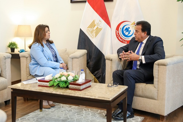 وزير الصحة يستقبل وزيرة الهجرة لبحث آليات تنفيذ مطالب الأطباء المصريين بالخارج