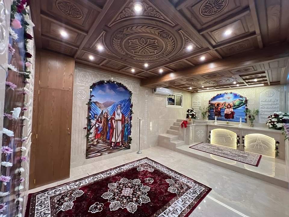 تدشين معمودية بكنيسة «مار جرجس» الفردوس بأكتوبر