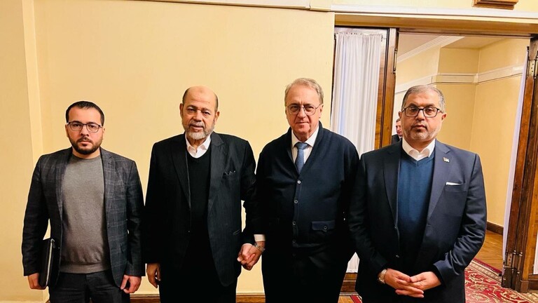 وفد من حماس يبحث مع نائب وزير الخارجية الروسي وقف إطلاق النار بغزة