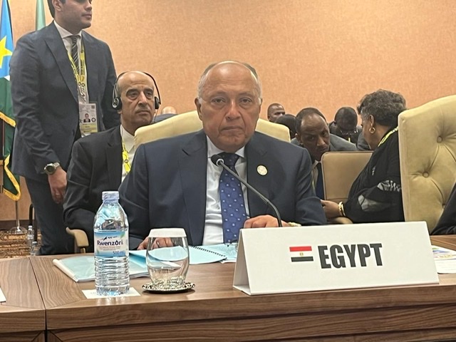 شكري يلقي كلمة مصر أمام القمة التاسعة عشر لدول عدم الانحياز بـ كمبالا