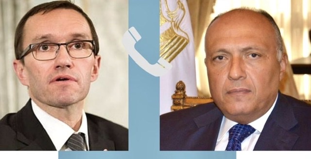 شكري ونظيره النرويجي يتفقان على حشد المزيد من الدعم الدولي الإنساني لقطاع غزة