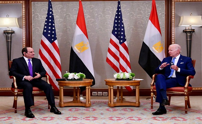 السيسي وبايدن يبحثان في اتصال هاتفي سبل خفض التوتر وإنهاء الأوضاع الراهنة