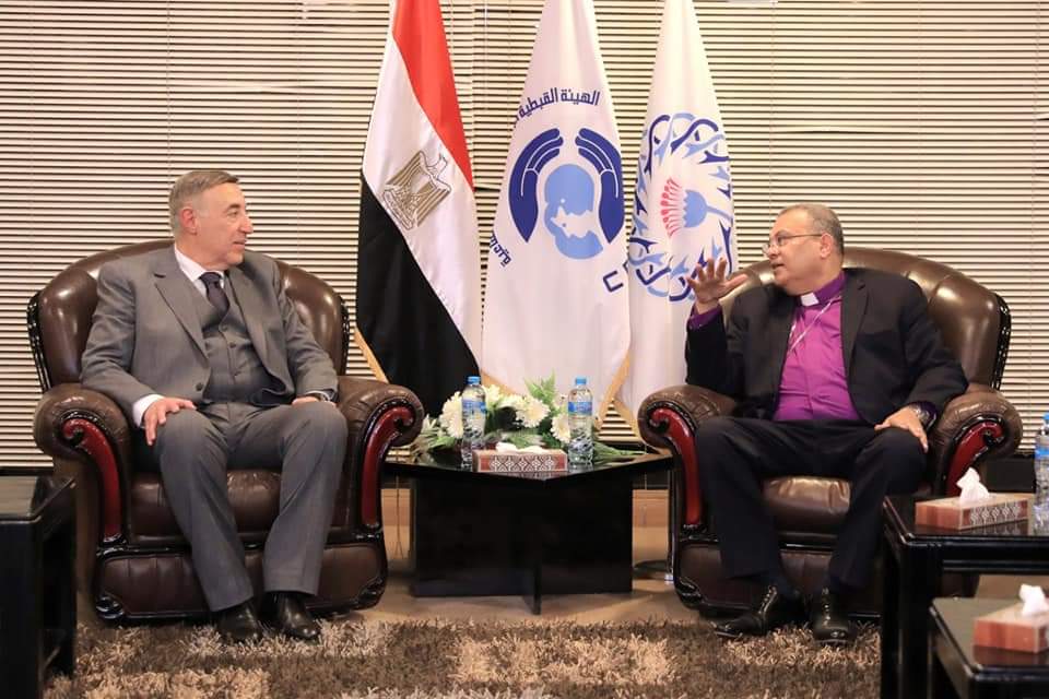 رئيس الإنجيلية يستقبل رئيس المحكمة الدستورية للتهنئة بعيد الميلاد المجيد