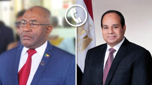 السيسي ورئيس جزر القمر يتبادلان الرؤي حول القضايا الأفريقية ذات الاهتمام المشترك