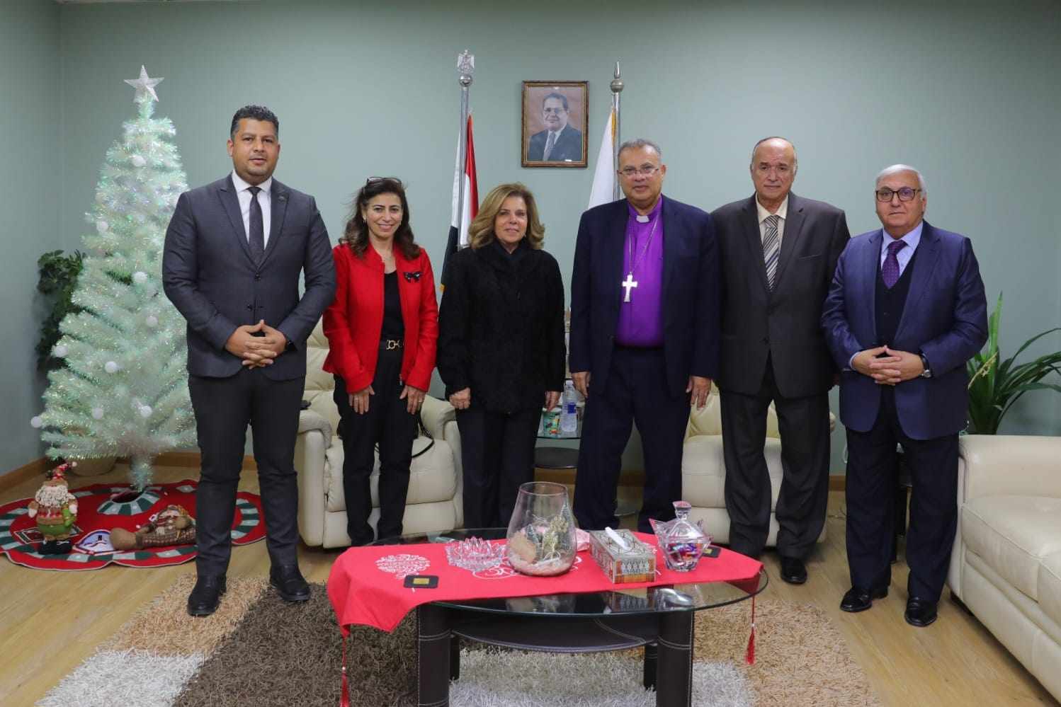 رئيس الإنجيلية يستقبل السفيرة مشيرة خطاب للتهنئة بعيد الميلاد 