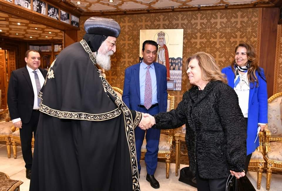 البابا تواضروس يستقبل وفد المجلس القومي لحقوق الإنسان 